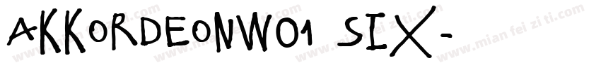 AkkordeonW01 Six字体转换